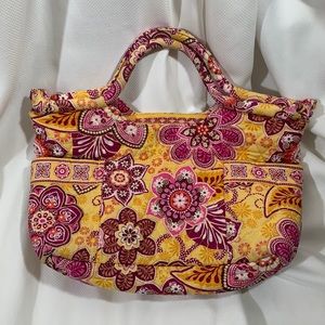 Vera Bradley Gabby Style quilted Handbag Purse, in Bali Gold Retired pattern